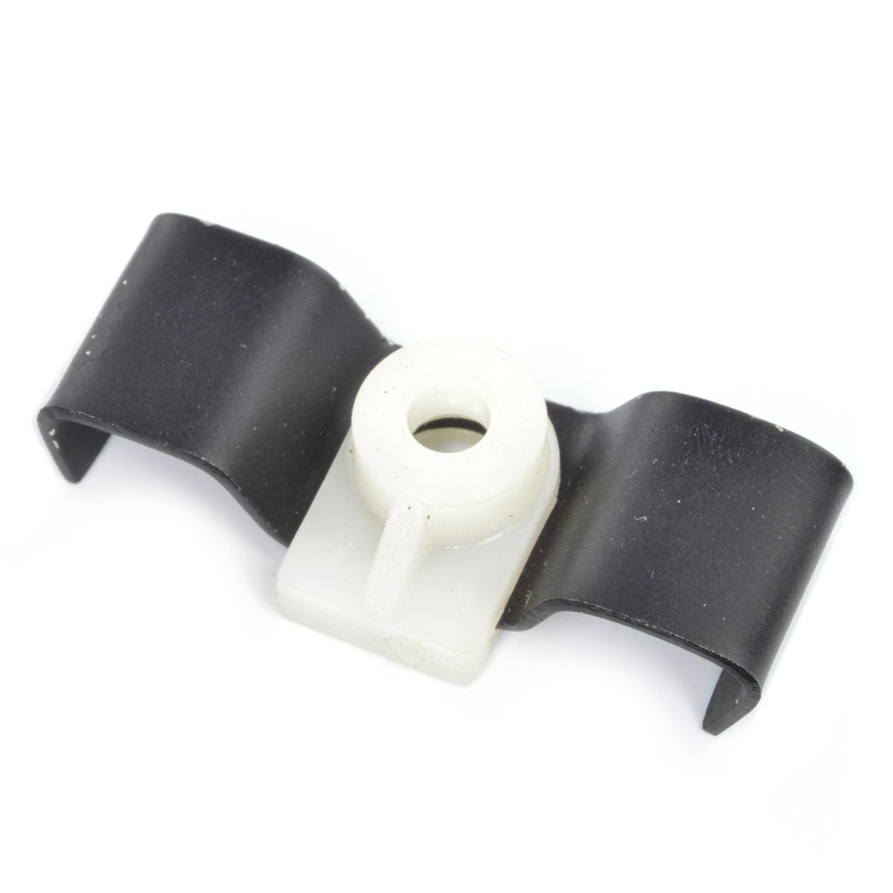 Befestigungsbügel inkl Befestigungsklipp Gitter unten Fiat 124 Spider